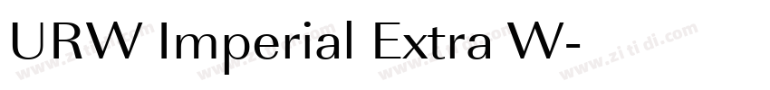 URW Imperial Extra W字体转换
